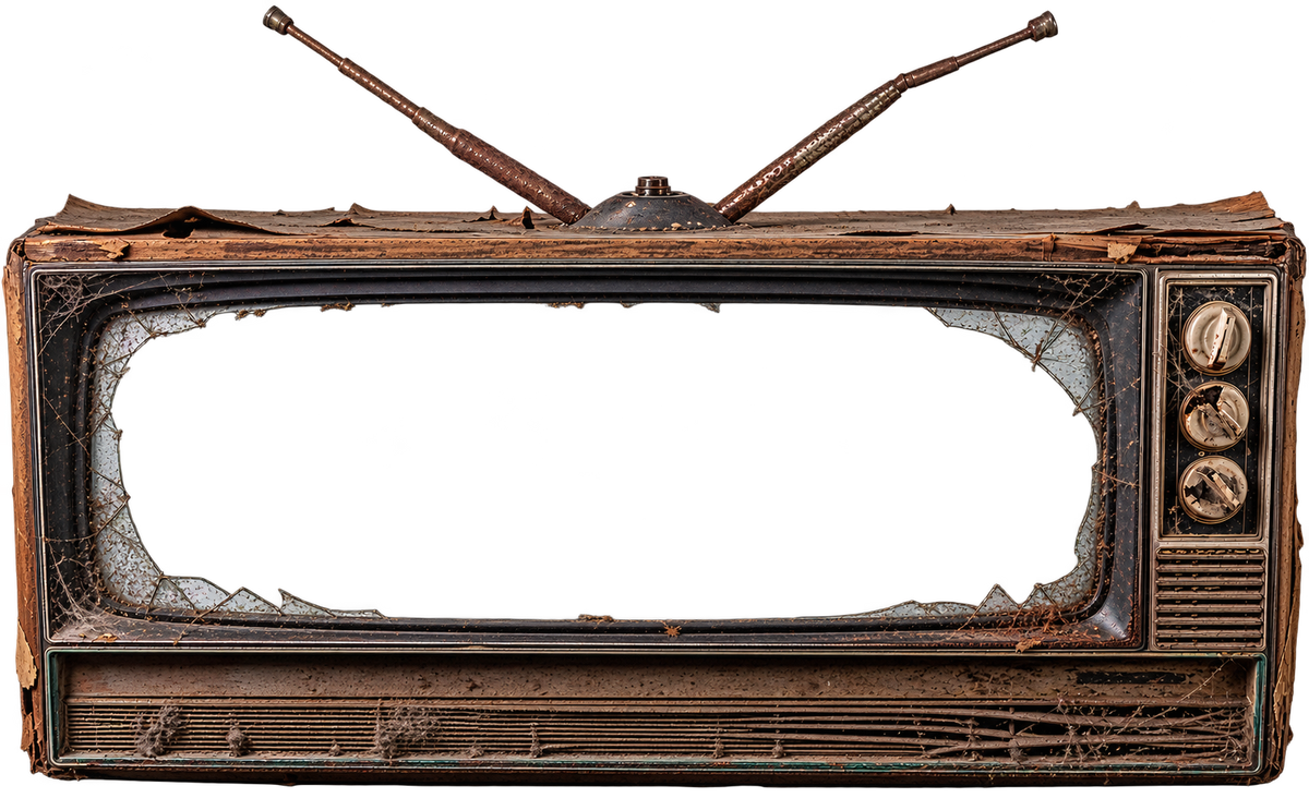 Vintage television frame